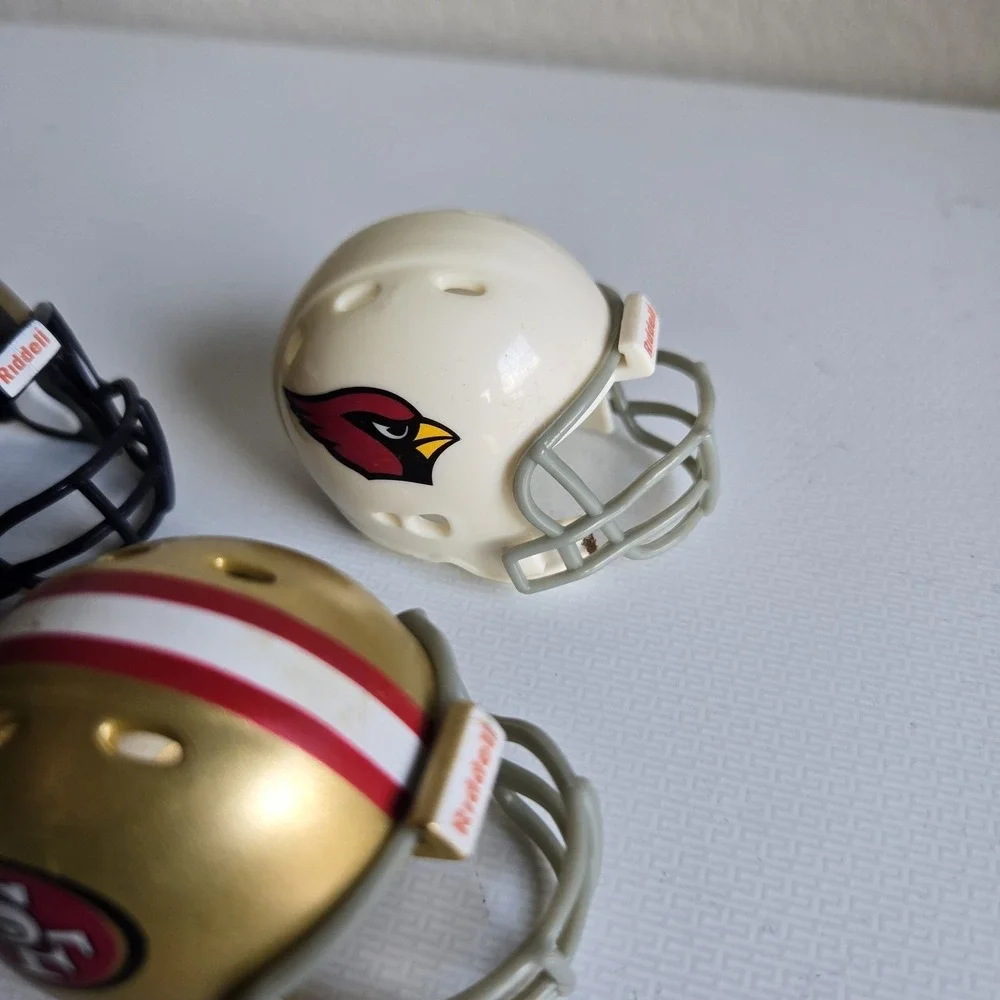 4 NFL Riddell Pocket Pro Helmet Lot NFC West Throwback Mini Football Vintage 1.5